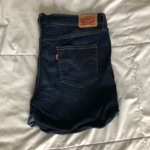 Medium-Dark Wash Levi’s Jean Shorts